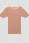 BASERANGE cotton T-shirt France BAS-TOGE-CG-SP24-FENTUO pink camel(TOGE-CG-000)